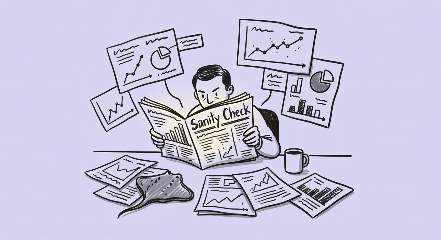 A pencil sketch about sanity-checking your data work
